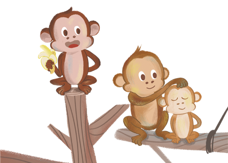 猴子学样故事