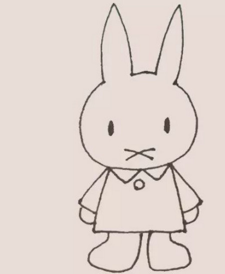 米菲兔简笔画步骤