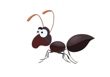 小蚂蚁和毛毛虫的故事