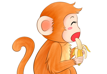 故事小猴子摘玉米