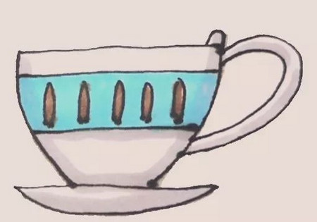 茶杯怎么画简笔画简单