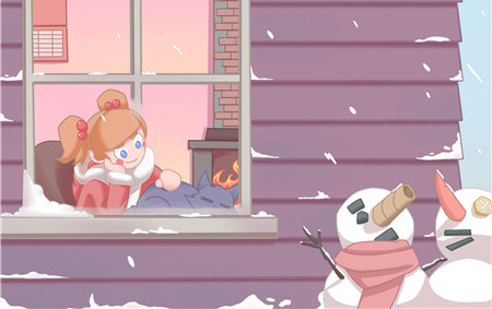 窗外的小雪人故事
