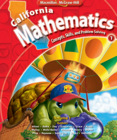 美国加州小学数学教材Grade 1电子版网盘免费下载
