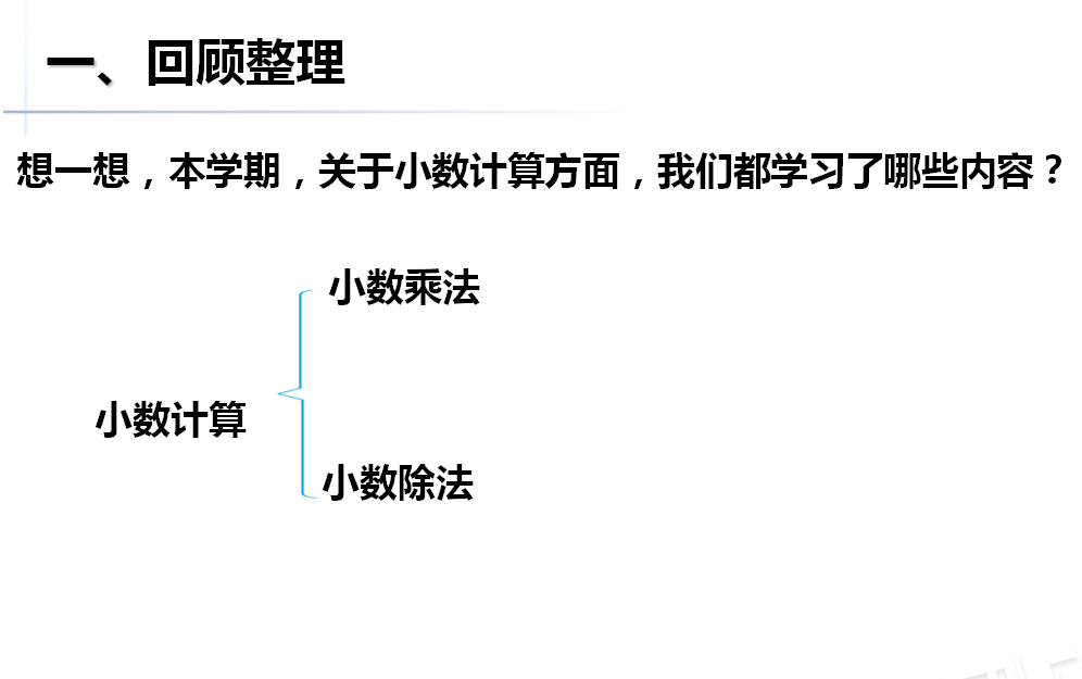 人教版小学五年级上册数学第三单元《小数乘除法》知识小结PPT课件