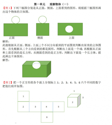 2021年冀教版二年级上册第一单元观察物体试题解析