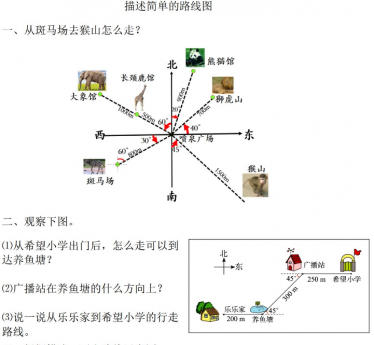 2021年人教版六年级上册第二单元位置与方向（二）练习题及答案