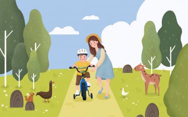 学骑车作文300字三年级