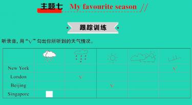 2021小考英语满分特训主题七My favourite season(练)课件PPT免费下载