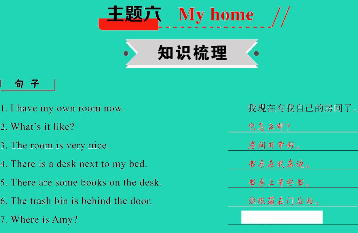 2021小考英语满分特训主题六My home(讲)课件PPT免费下载