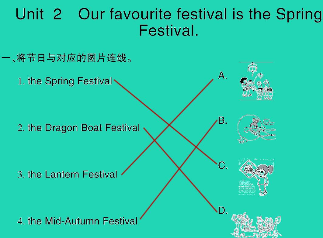 2021秋六年级英语上册Module 4 Unit 2 Our favourite festival is the Spring Festival习题课件PPT免费下载