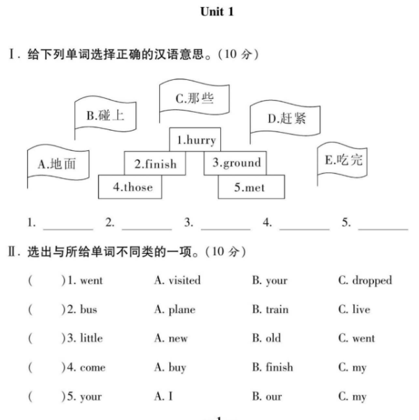 状元大考卷五年级上册英语及答案外研版PDF免费下载