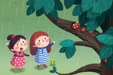 描写雨的作文300字三年级