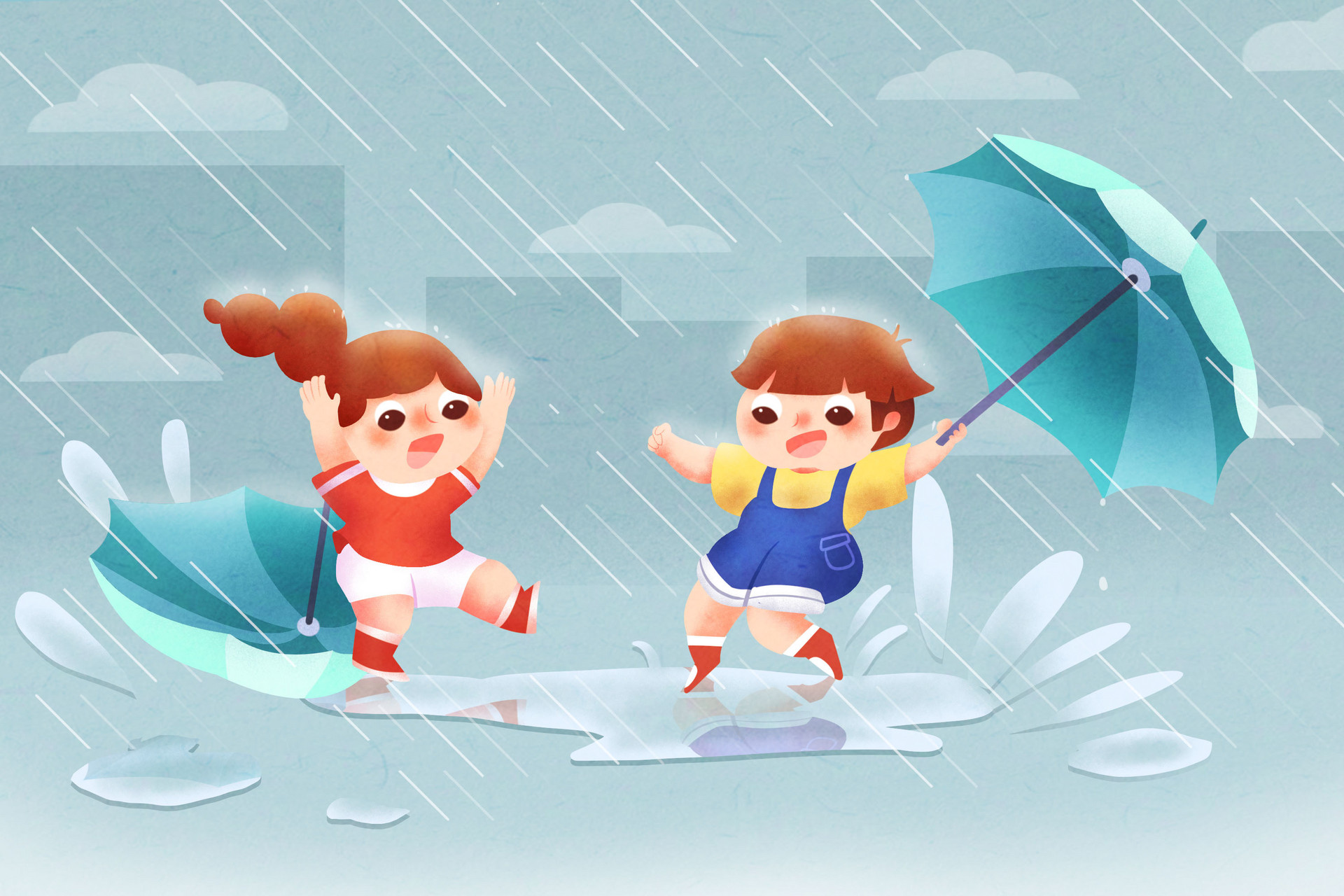 描写雨的作文300字三年级