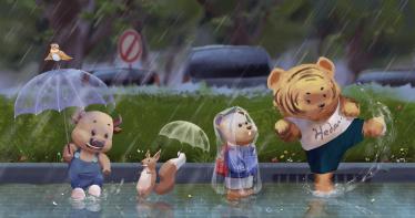写雨的优秀作文400字左右