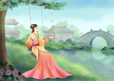 鱼游春水·秦楼东风里注音