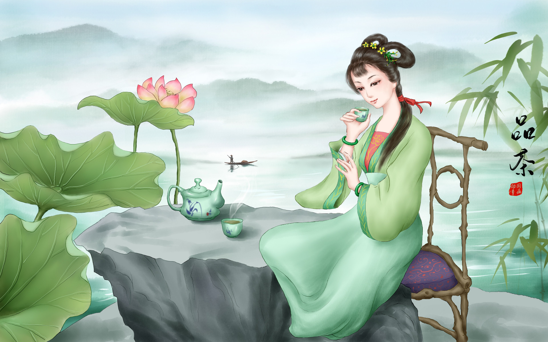 望江南茶拼音版