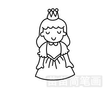 小公主怎么画简单漂亮