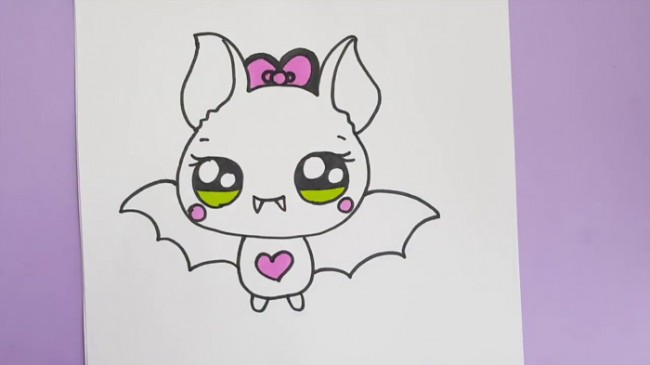 吸血蝙蝠怎么画简笔画