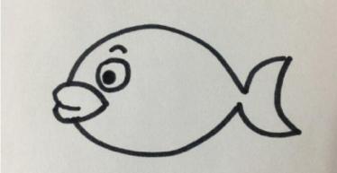 简单的小鱼简笔画怎么画