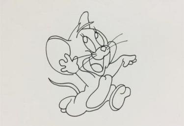 猫捉老鼠图片卡通简笔画