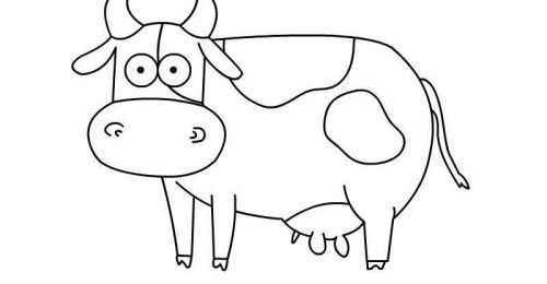 卡通奶牛怎么画简单好看