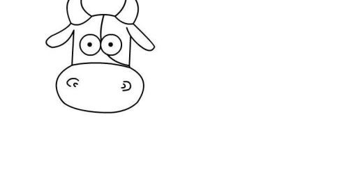 卡通奶牛怎么画简单好看