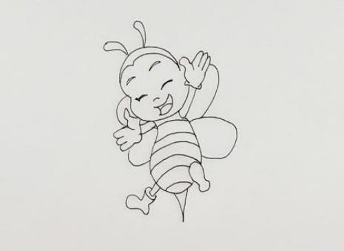 小蜜蜂简笔画怎么画又简单又好看