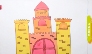 梦幻城堡简笔画怎么画