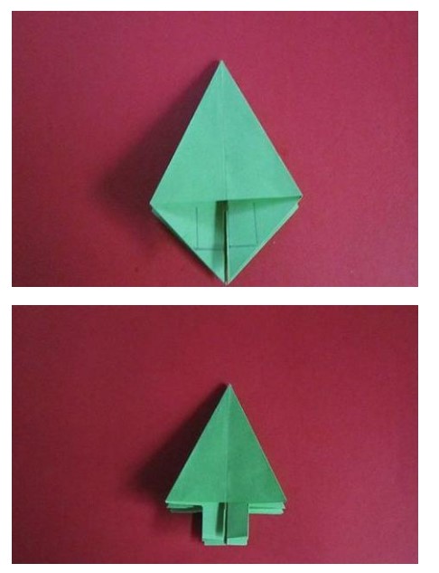 简单圣诞树手工折纸步骤立体
