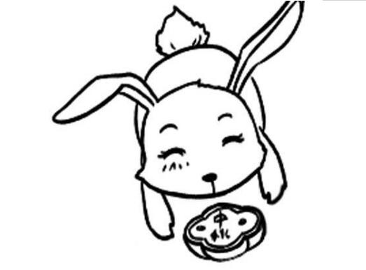 中秋节的兔子简笔画怎么画