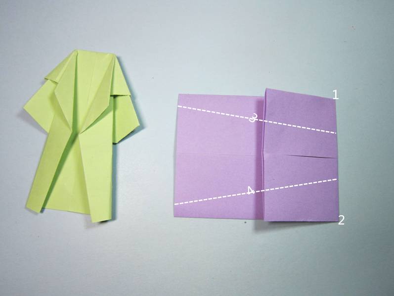 风衣折纸教程