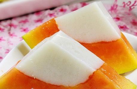夏木瓜椰浆冻的做法介绍