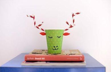 圣诞节小手工：用纸杯做圣诞节小鹿!