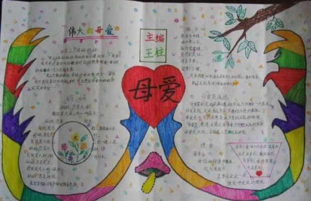 小学生母亲节手抄报 小学生感恩母亲节手抄报