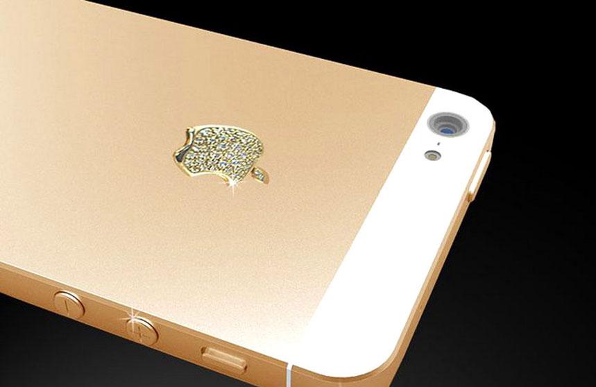 [图]镶嵌水晶的镀金iphone5售价2695英镑27585人民币