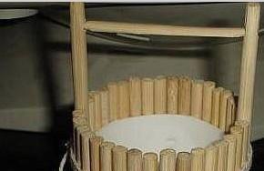 手工小制作：一次性筷子做水桶!