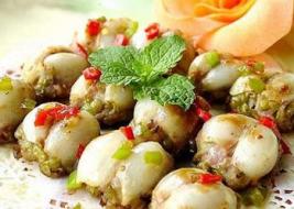 鲜百合煎酿绿豆