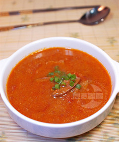 猪肝西红柿浓汤