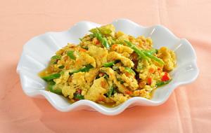 儿童营养餐之青椒炒鸡蛋