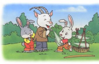 小白兔和小灰兔的故事
