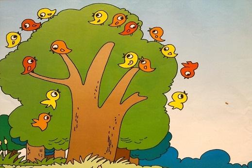 小鸟和大树的童话故事