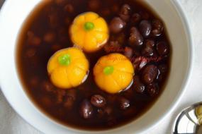 红豆南瓜汤圆 献给准妈妈们的元宵美食