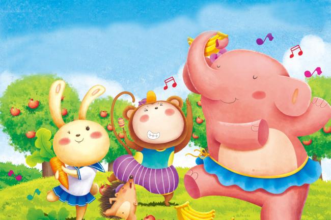 小猴子和大象比赛的故事