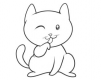 怎么画猫的简笔画步骤
