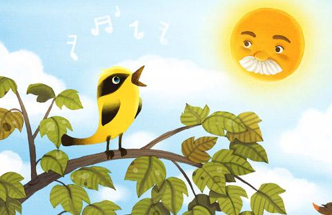 小黄莺学唱歌的故事