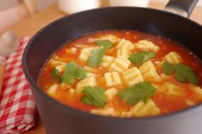 番茄虾仁疙瘩汤