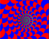 眼花的红色字符