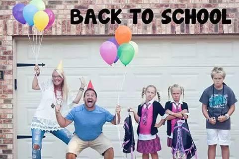 国外熊家长：孩子放假在家我都快烦死了，现在终于要开学了！