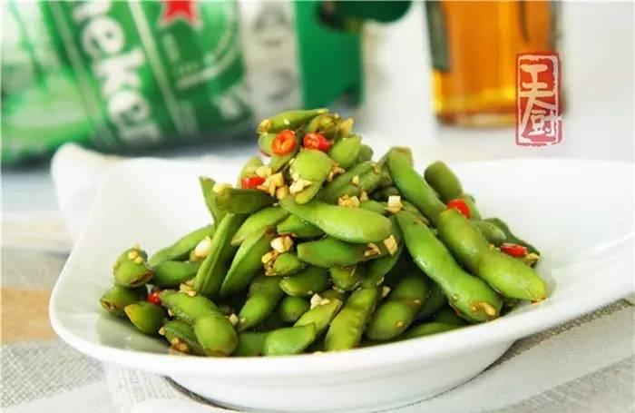 清清爽爽拌盘毛豆，辣！