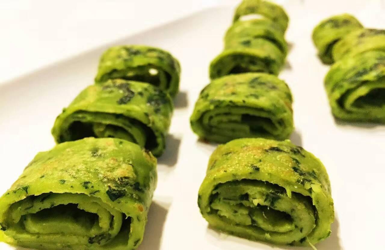 菠菜小清新卷—青绿的颜色，松软的口感，独特的清香，赶紧试试吧！